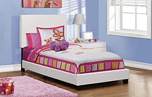 5911 Twin White Bed Frame